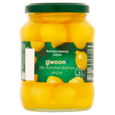g’woon Amsterdamse uitjes, zilveruitjes of zoetzure cocktailuitjes